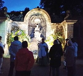 Mondscheinführung in den Schlossgärten (Foto: Touristinformation Blankenburg)