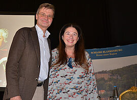 Autorin und Prinz Heinrich 